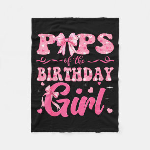 Ps Of The Birthday Girl Family Nk Coquette Bow Fleece Blanket