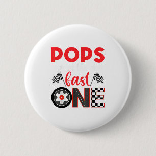 Ps Of The Fast One Birthday 1st Race Car Family 2 Inch Round Button