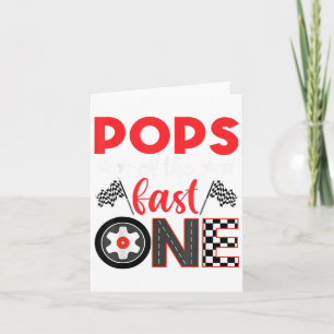 Ps Of The Fast One Birthday 1st Race Car Family  Card