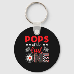 Ps Of The Fast One Birthday 1st Race Car Family Keychain