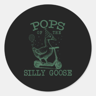 Ps Of The Silly Goose First Birthday Family Matchi Classic Round Sticker