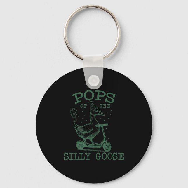 Ps Of The Silly Goose First Birthday Family Matchi Keychain (Front)