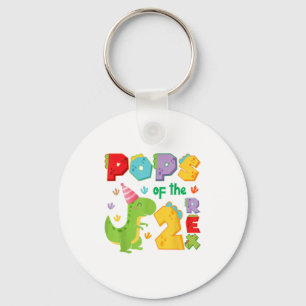 Ps Of The Two Rex 2nd Birthday Boy Dinosaur T-rex Keychain