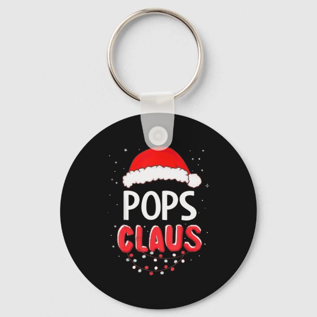 Ps Santa Claus Christmas Matching Costume  Keychain (Front)