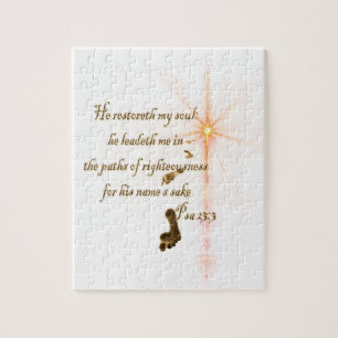 Psa 23.3 The Lord is my shepard Jigsaw Puzzle