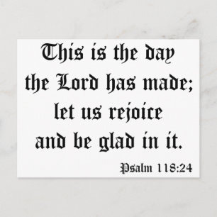 Psalm118:24 Postcard