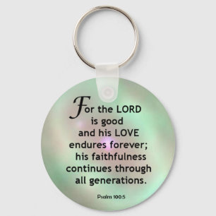 Psalm 100:5 keychain