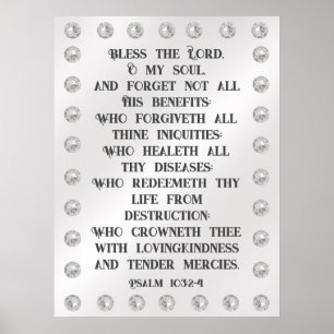 Psalm 103:2-4 poster