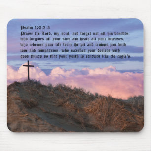 Psalm 103:2-5 mouse pad