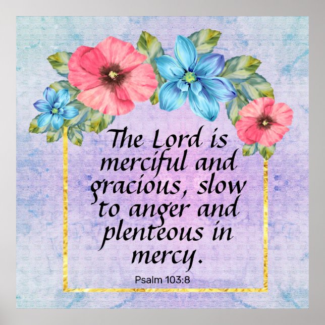 Psalm 103:8   poster (Front)
