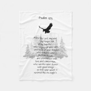 Psalm 103 And Heals All Your Diseases Fleece Blanket