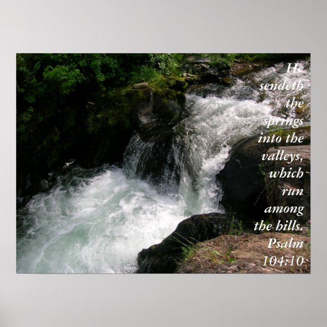Psalm 104:10 posters (Front)