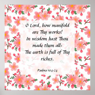 Psalm 104:24 Poster