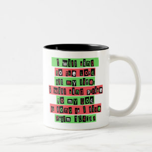 Psalm 104:33 Two-Tone coffee mug
