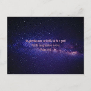 Psalm 107:1 postcard