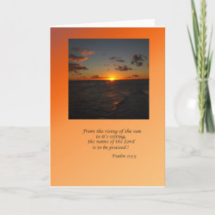 Psalm 113:3 card