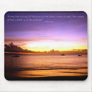 Psalm 113:3 mouse pad
