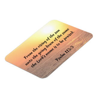 Psalm 113 ocean sunrise magnet