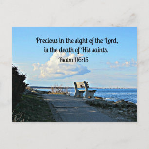 Psalm 116:15 postcard