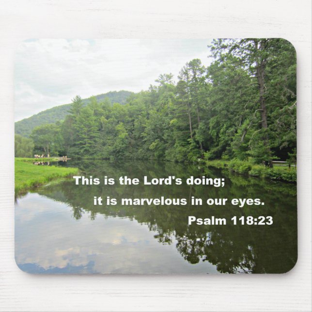 Psalm 118:23 mouse pad (Front)