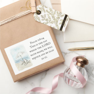 Psalm 118:24 This is the Day Seaside Beach Sticker