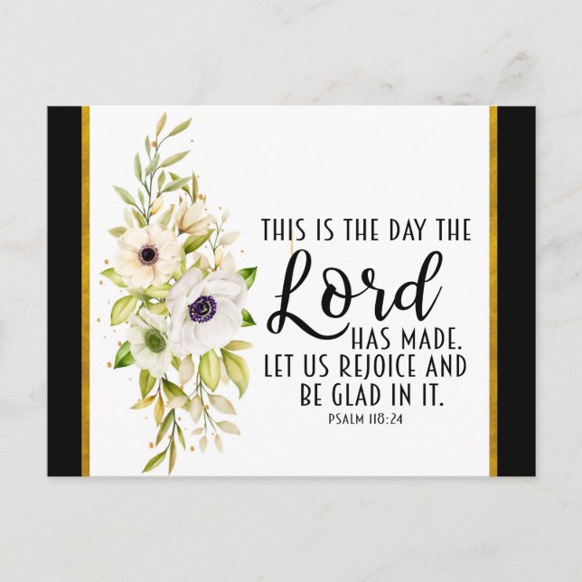 Psalm 118:24 This is the Day the Lord has Made Postcard (Front)