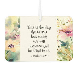 Psalm 118:24 This is the Day the Lord Made Bible Air Freshener