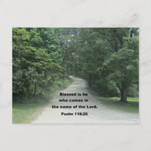Psalm 118: 26 postcard