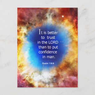 Psalm 118:8 postcard