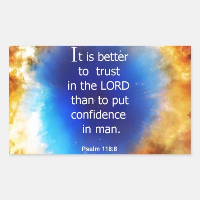 Psalm 118:8 sticker (Front)