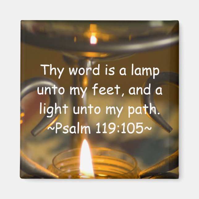 Psalm 119:105 Magnet (Front)