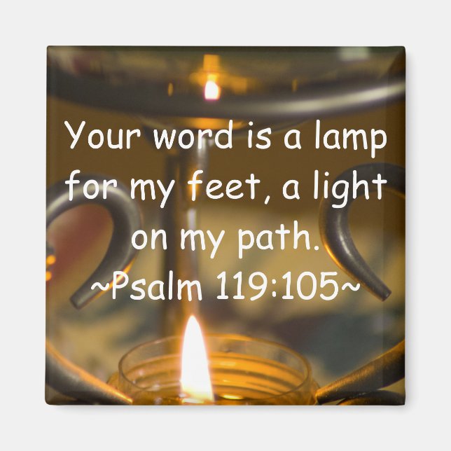 Psalm 119:105 Magnet (Front)