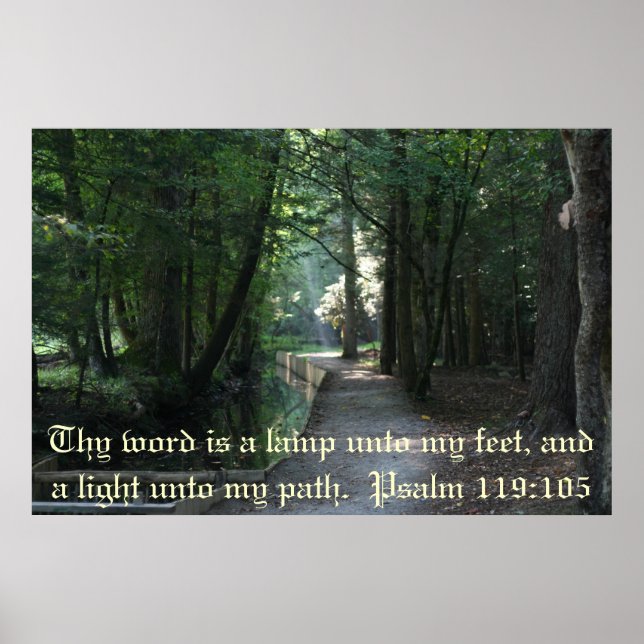 Psalm 119:105 poster (Front)