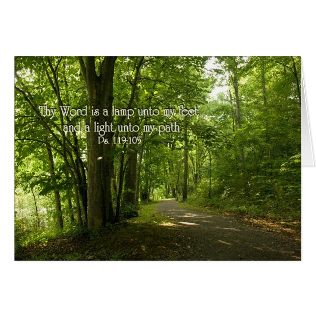 Psalm 119:105 Thy word is a lamp unto my feet (Front Horizontal)