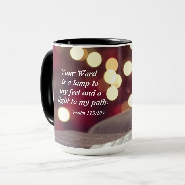 Psalm 119:105 Your Word is a Lamp to my Feet Mug (Front Left)
