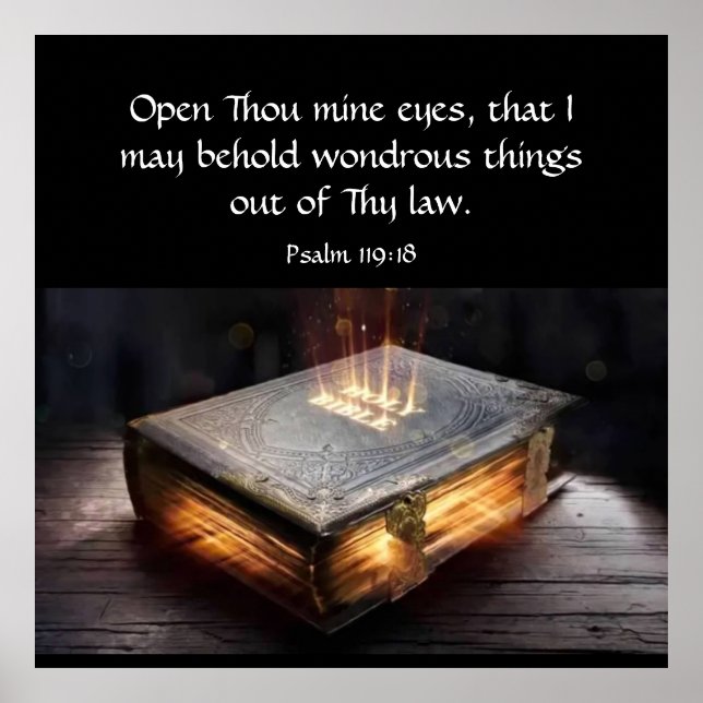 Psalm 119:18  poster (Front)