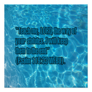 Psalm 119:33 WEBU Poster