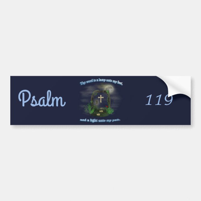Psalm 119 bumper sticker (Front)