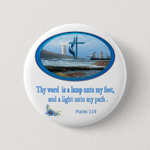 Psalm 119 Christian Clothing 2 Inch Round Button