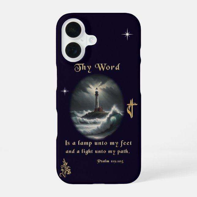 Psalm 119 iPhone 16 case (Back)