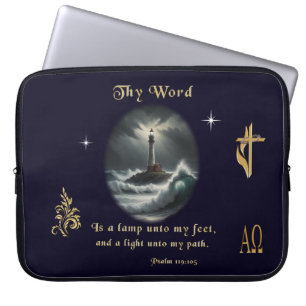 Psalm 119 laptop sleeve