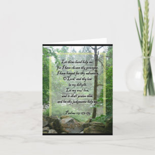 Psalm 119 scripture notecard