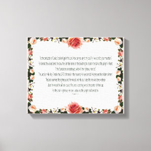 Psalm 11,  I took refuge in the Lord Canvas Print