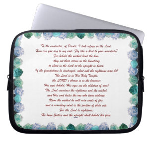 Psalm 11 Scripture Art - Trust in the Lord Laptop Sleeve
