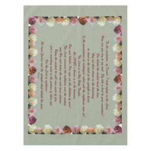 Psalm 11 Scripture Art - Trust in the Lord Tablecloth