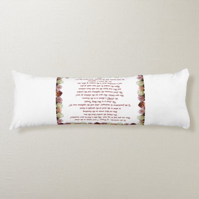 Psalm 11, Scripture, Bible Verse, Body Pillow (Front)