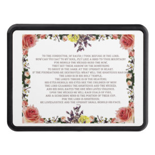 Psalm 11, The Lord Loved Justice, Trailer Hitch Cover