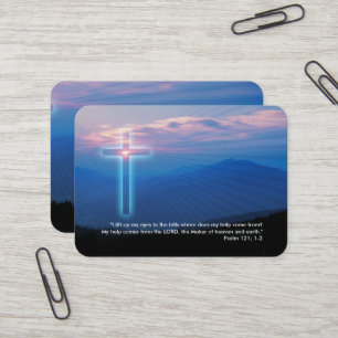 Psalm 121; 1-2 - Christian Business Card