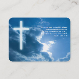Psalm 121; 1-2 - Christian Business Card
