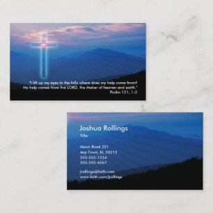 Psalm 121; 1-2 Christian Business Card
